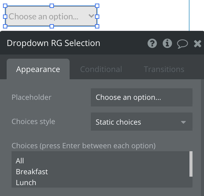 Customize Repeating Group Searches with a Dropdown in Your Bubble.io No ...